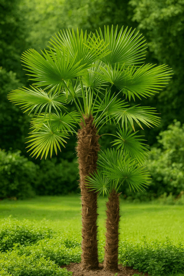 Trachicarpus fortunei (Chamaerops excelsa) avec 2-3 troncs